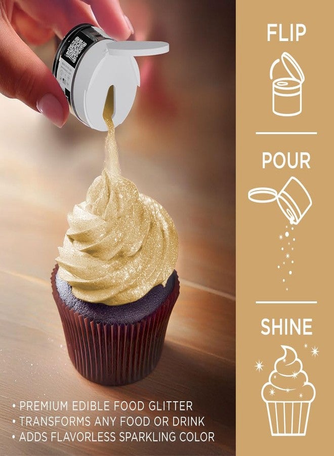 Bakell - Bright Gold Tinker Dust (5g, 1x Jar) Edible Glitter for Food, Desserts, and Beverages! - Image 4